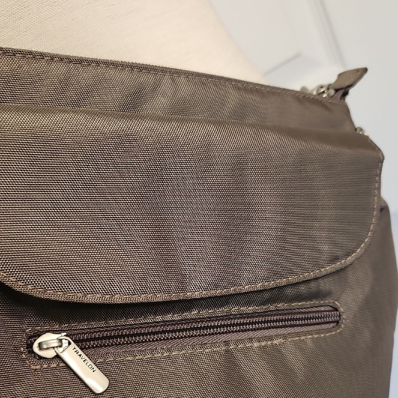 Travelon Taupe Crossbody Bag - Picture 5 of 16